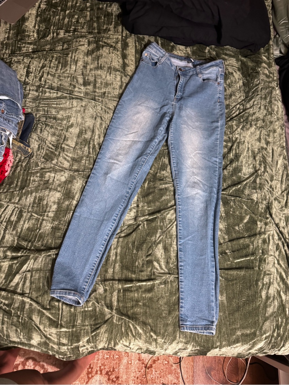 Fashion Nova Women's Straight Leg Blue Jeans